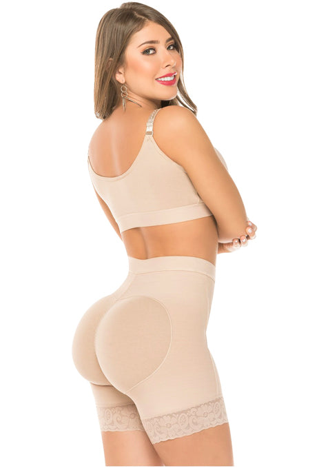 FAJA SHORT BEIGE Control de Abdomen